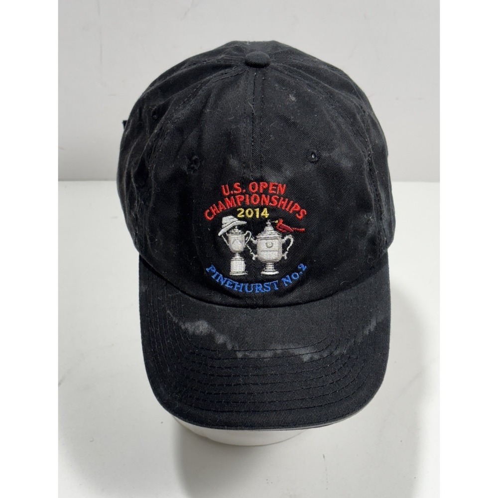 US Open Championships 2014 Cap Hat Adult Adjustable Black Cotton